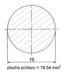 Kruhová ocel tažená 10 mm
