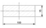 Plochá ocel 100 x 15 mm válcovaná