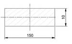Plochá ocel 150 x 10 mm válcovaná