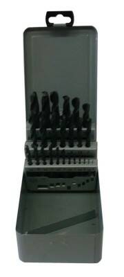 Vrták kov sada 25 ks 1 - 13 mm černé HSS