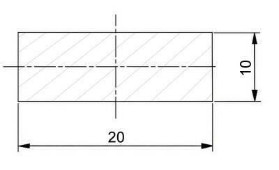 Plochá ocel 20 x 10 mm válcovaná