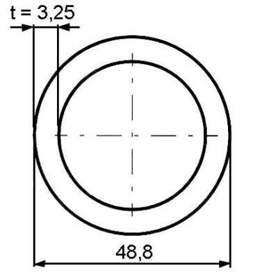 Trubka pozinkovaná svařovaná 6/4" (48,80x3,25mm)