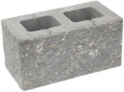 Tvárnice plotová CS BETON Blok 20 čtyřstranně štípaná šedá – 400 × 200 × 200 mm