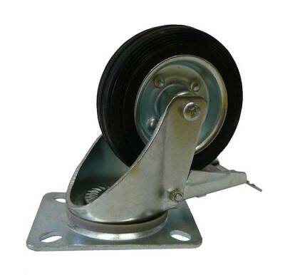 Kolečko otočné s brzdou 160 mm