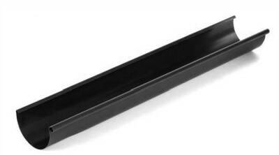 Okapový žlab, rozvinutá šířka 333 mm, pozink lakovaný - černá - 5 m