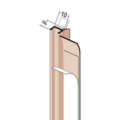 Profil okenní začišťovací 10,0mm 3712/1,50m PVC s lamelou PROTEKTOR